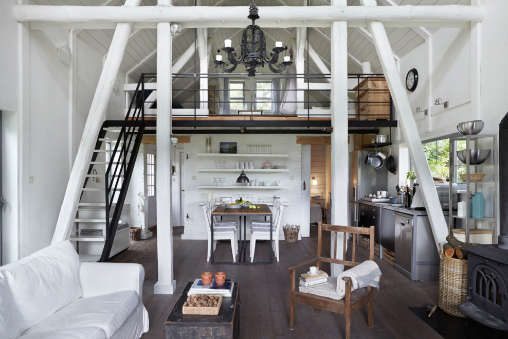 Интерьеры в стиле Скандинавский лофт в загородном доме