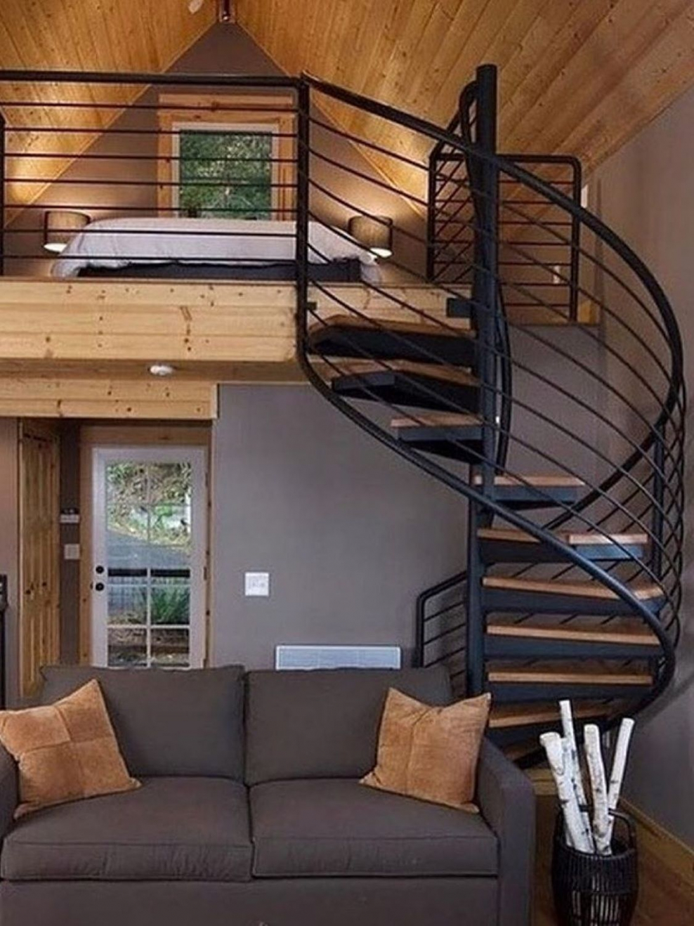 Маленькие домики с лофтом