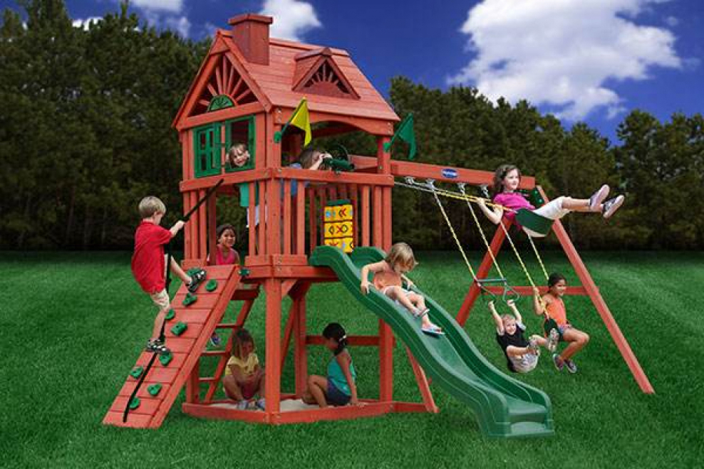 Спортивно-игровой комплекс PLAYNATION зеленый замок