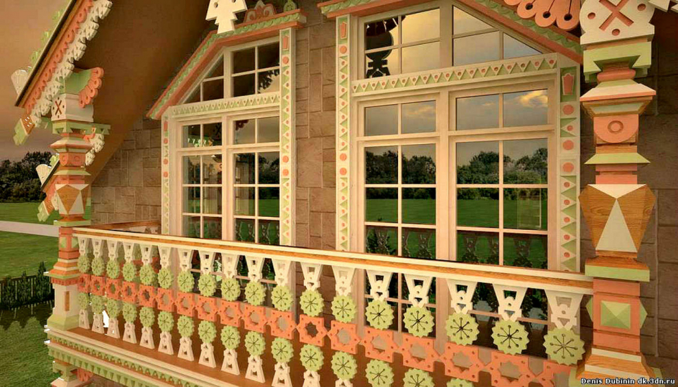 Резное крыльцо