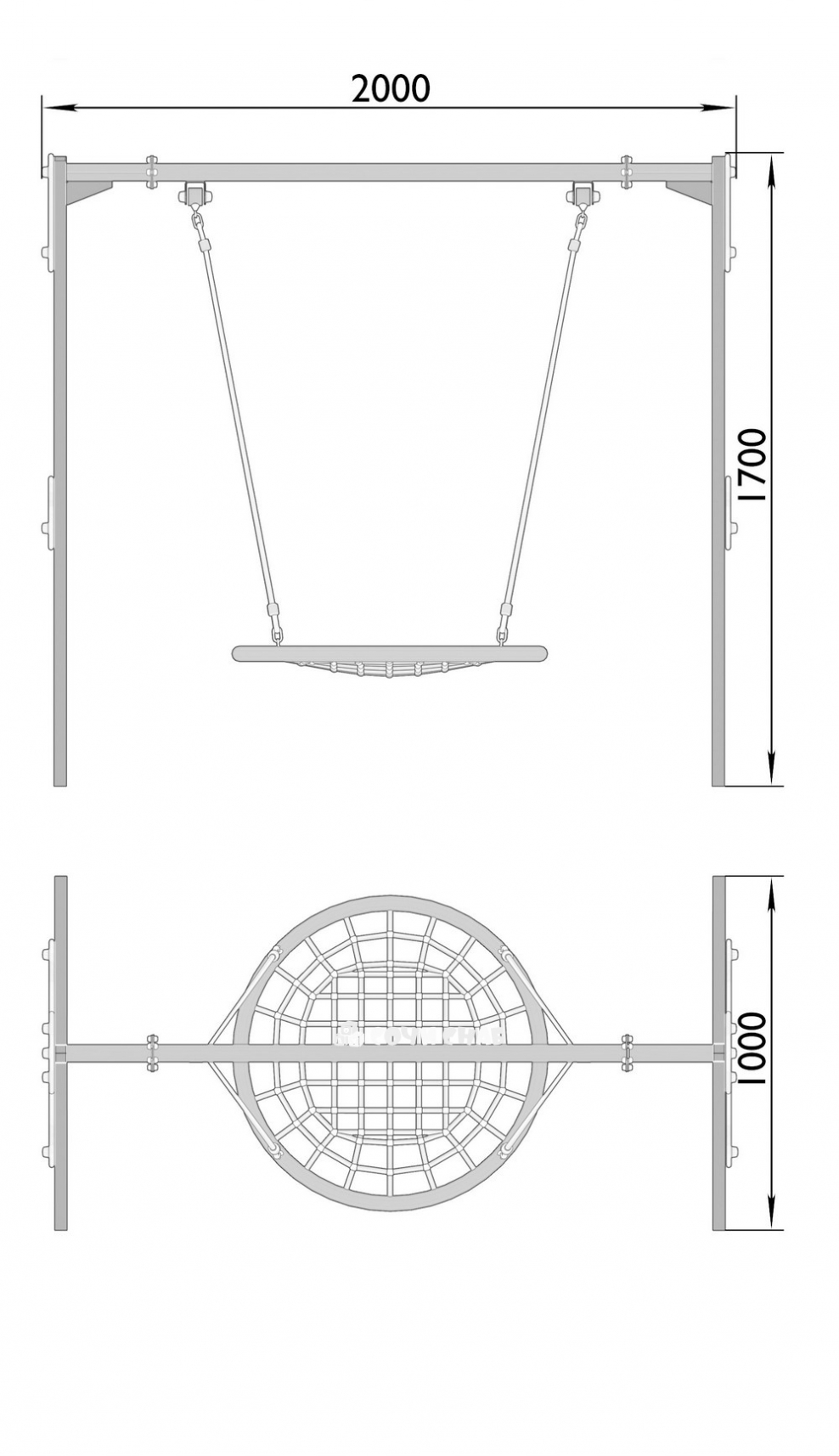 Уличный светильник Angle led (pl1016c), h=6/4м