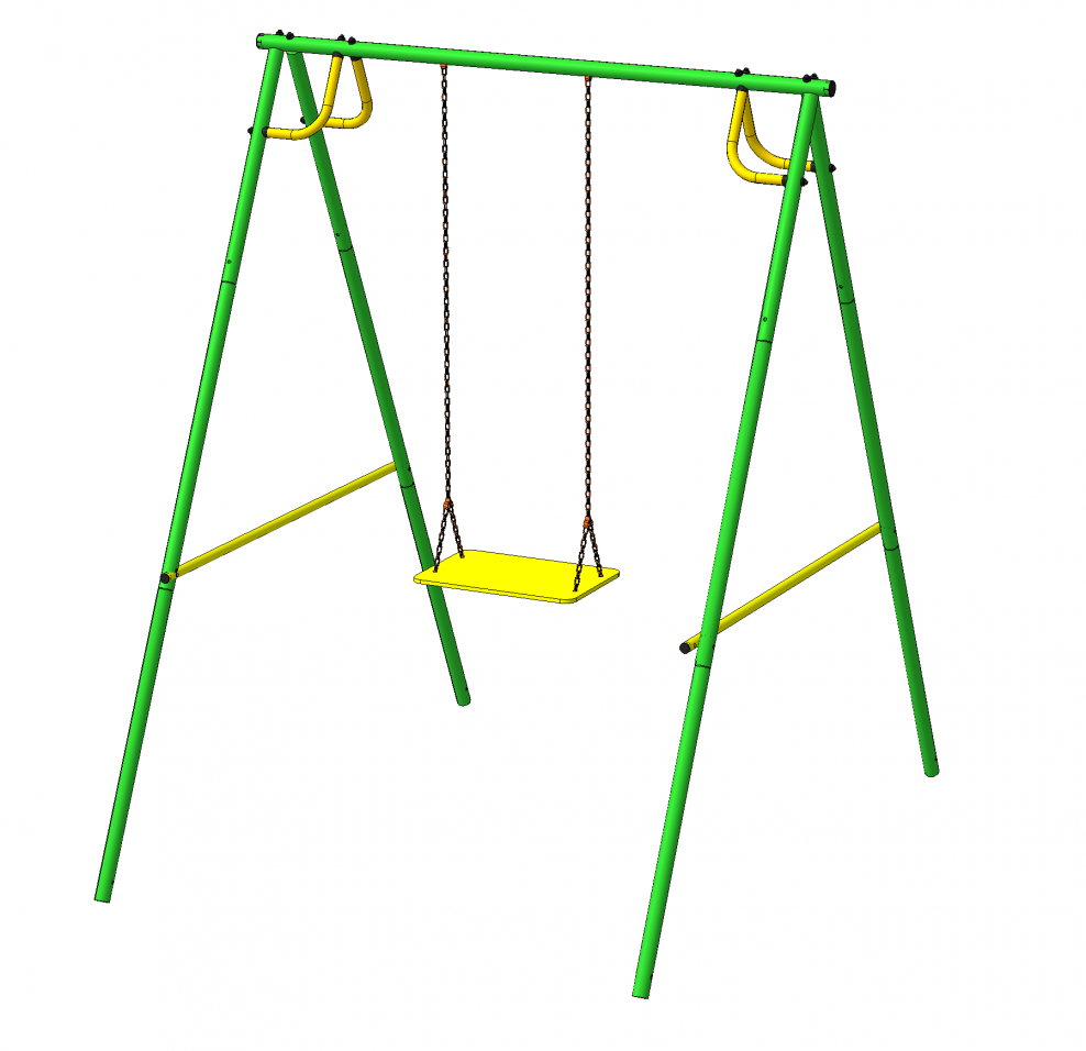 Детские качели из металла