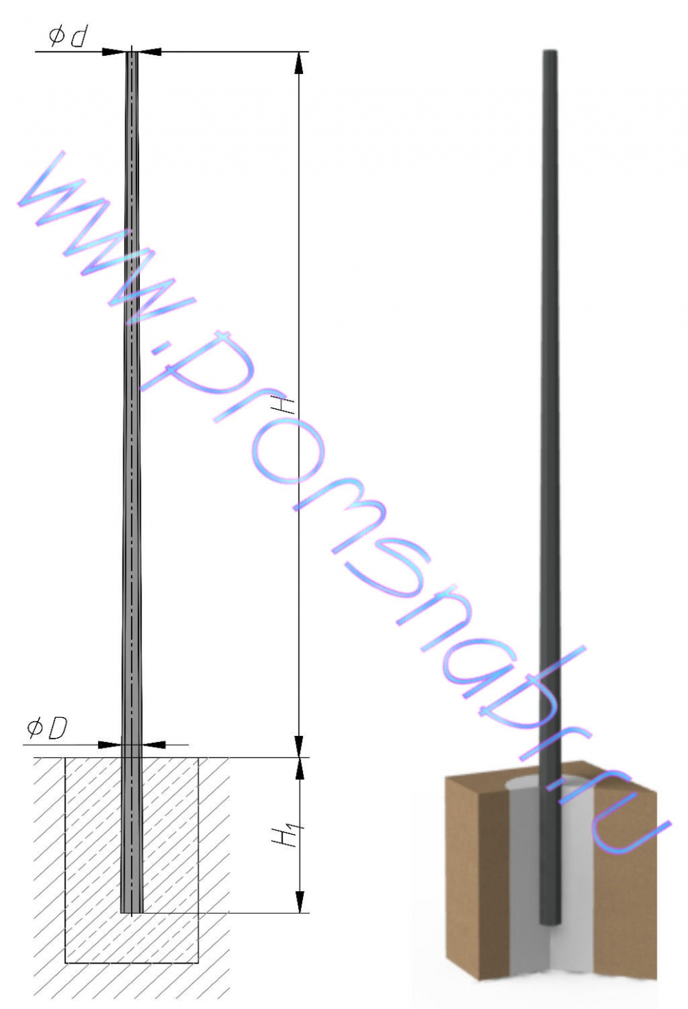 Опора ОГКС-10.5