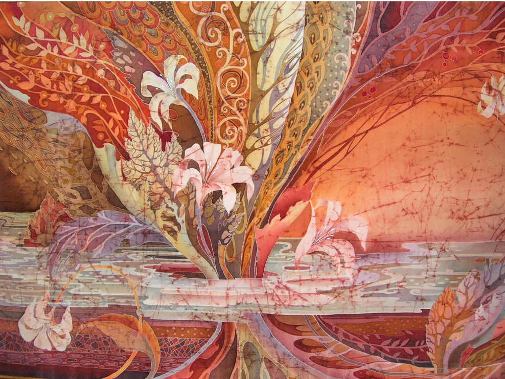 Виктор Парийский живописный батик