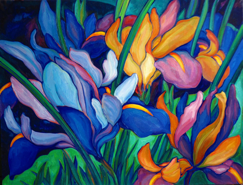 Декоративная живопись цветы