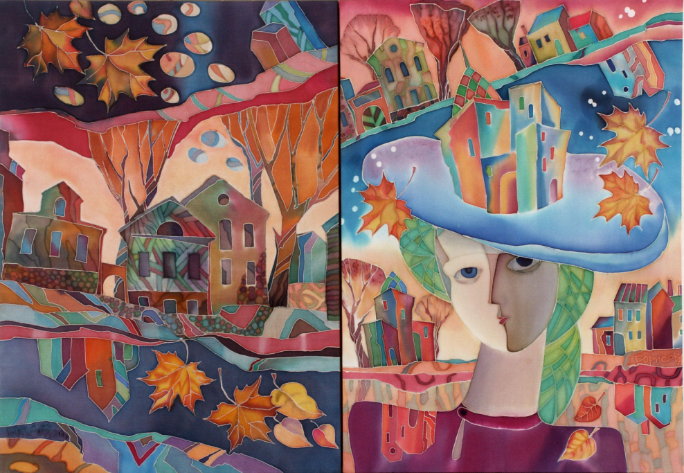 Декоративная композиция на тему осень