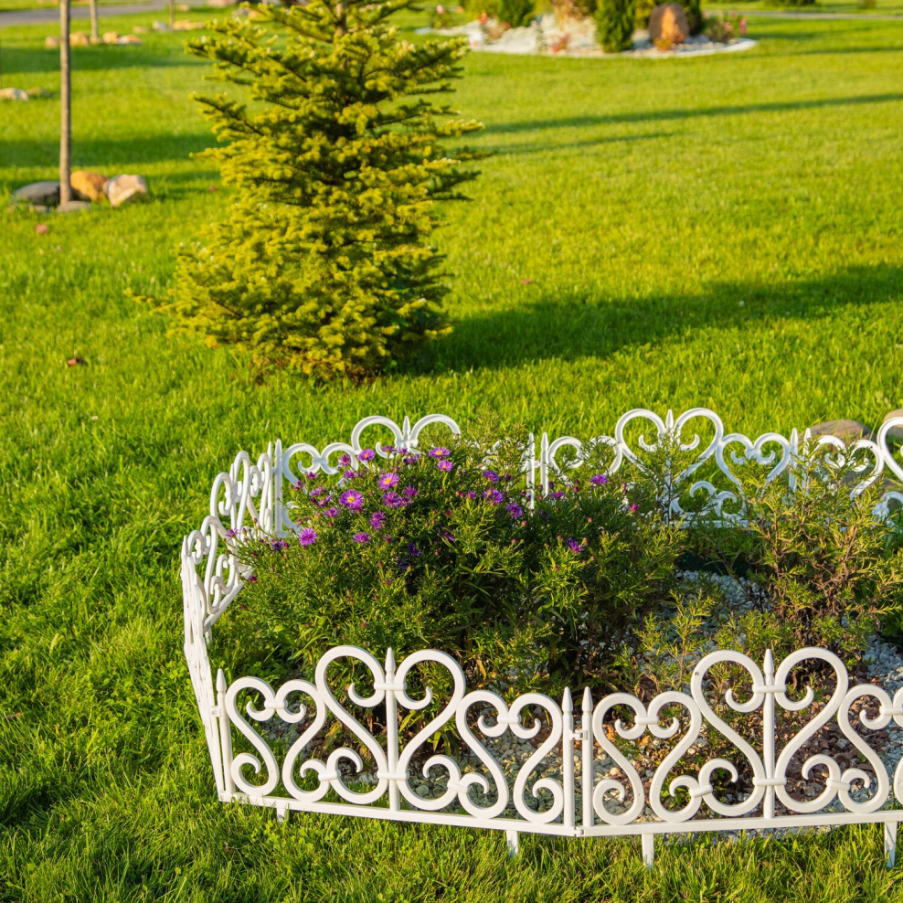 Забор декоративный ажурный цветник