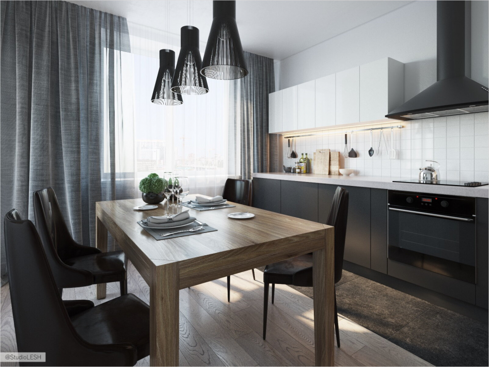 Мужская кухня интерьер