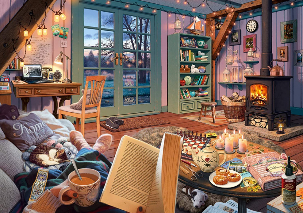 Пазл уютный сарай