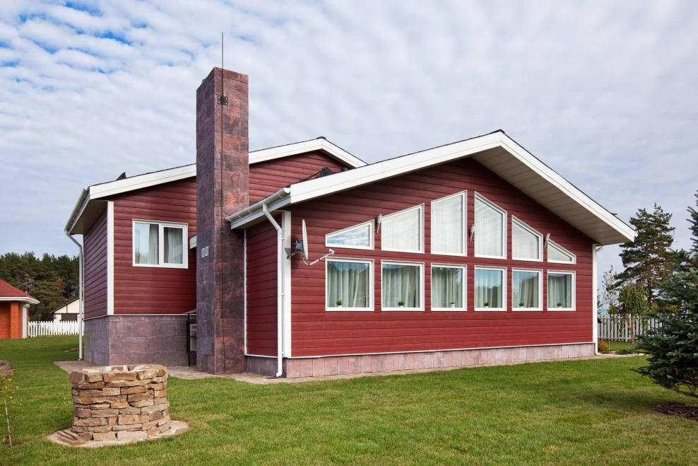 Панель Cedral Wood красная земля