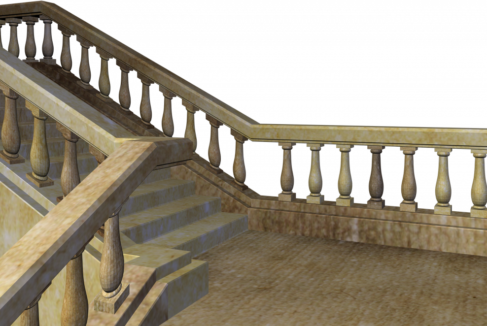 Балюстрада на прозрачном фоне