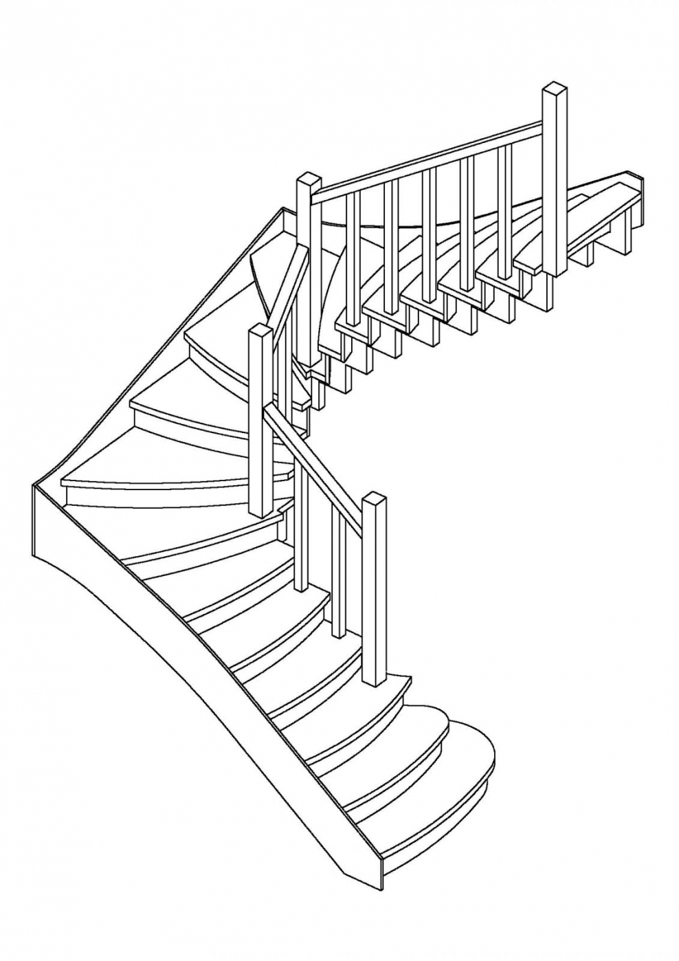 Необычные лестницы чертежи