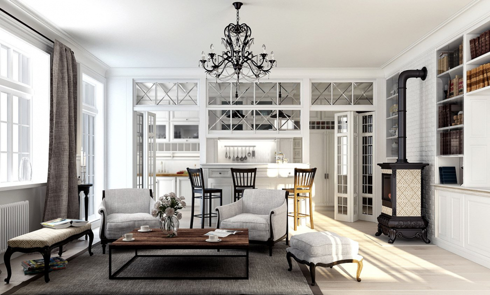 Французский городской стиль в интерьере