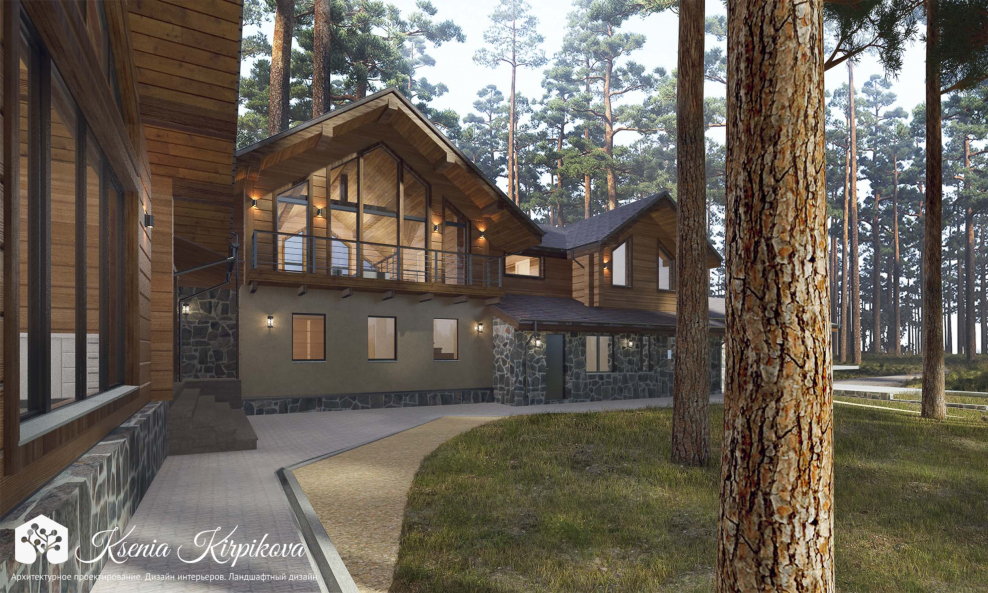 Благоустройство территории в стиле Шале