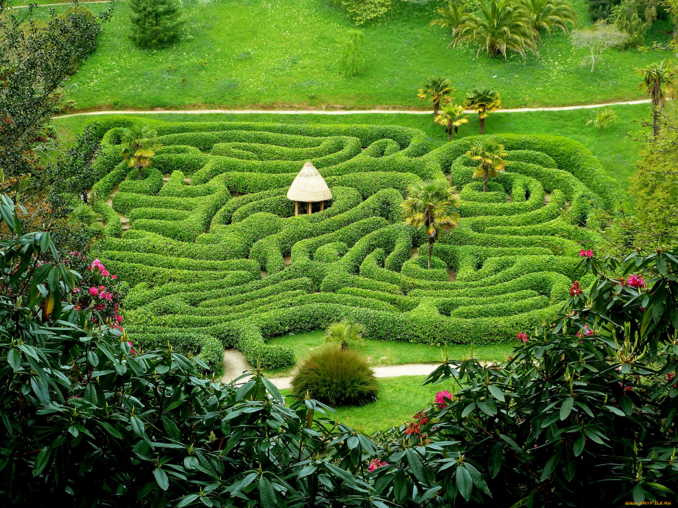 Английские сады лабиринты