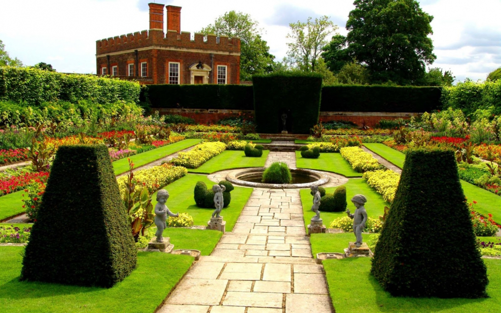 Ландшафное архитектура французский парк