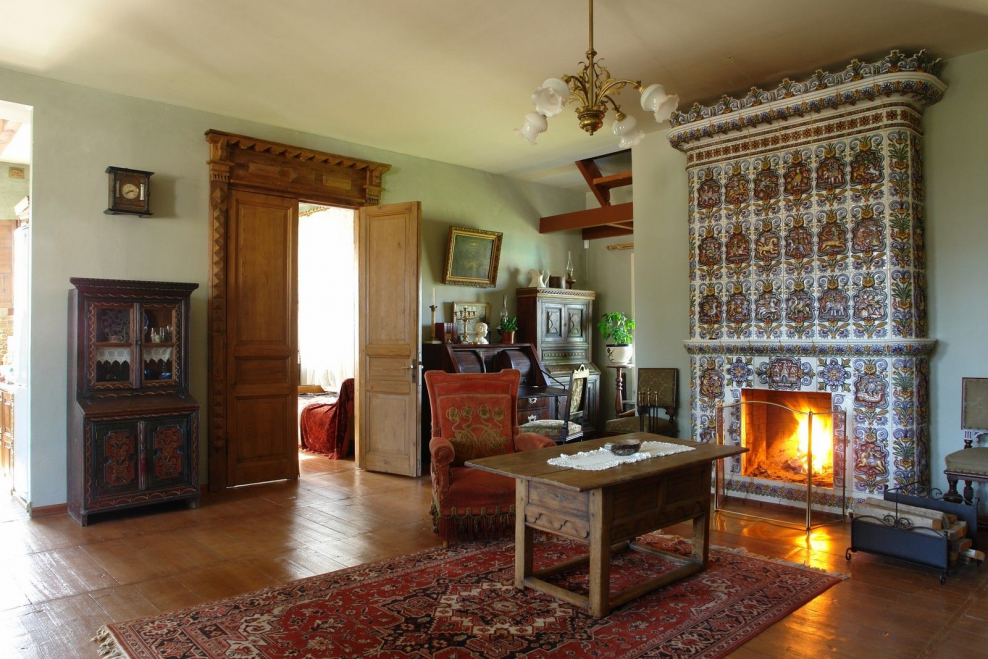 Печь изразец Дворянская усадьба