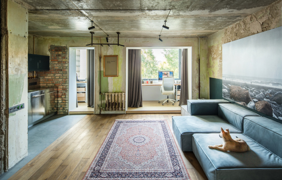 Стиль лофт в двухкомнатной хрущевке