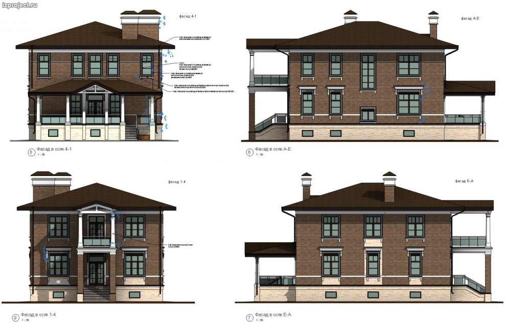 Дом с мансардой в английском стиле