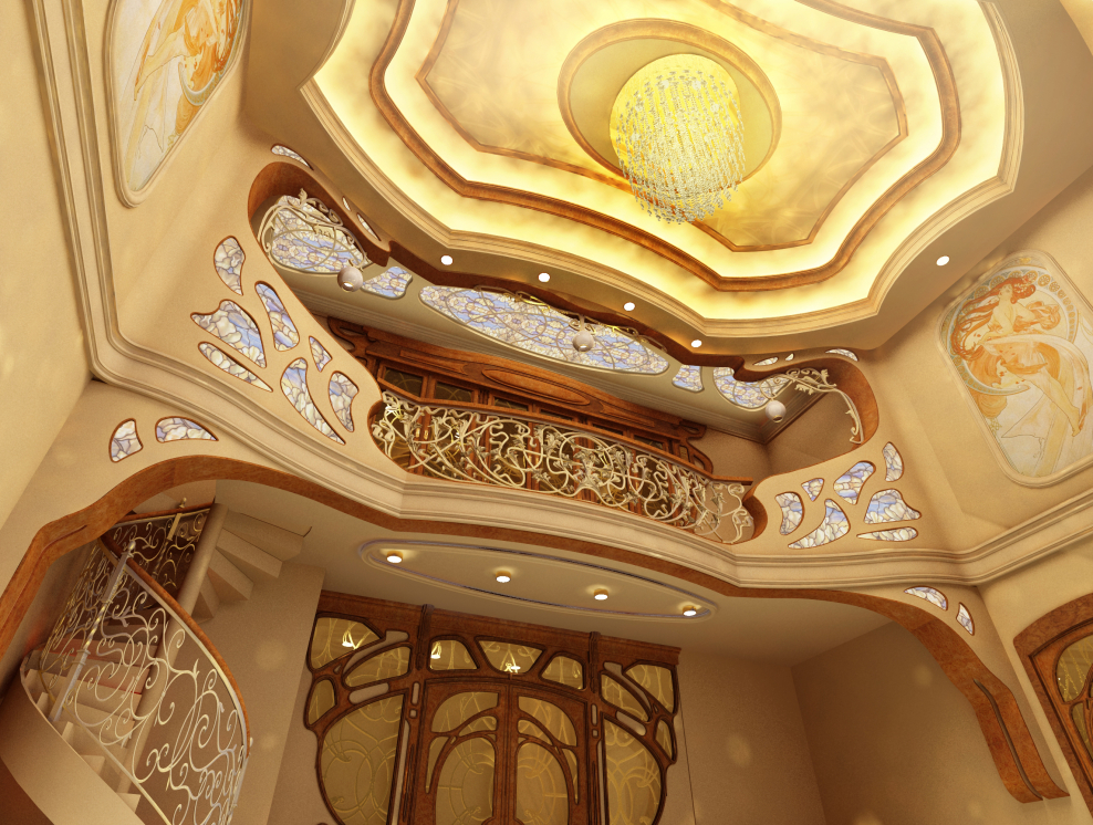 Потолок арт нуво