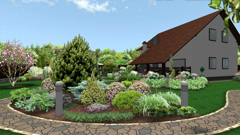 Проект благоустройство участка частного дома