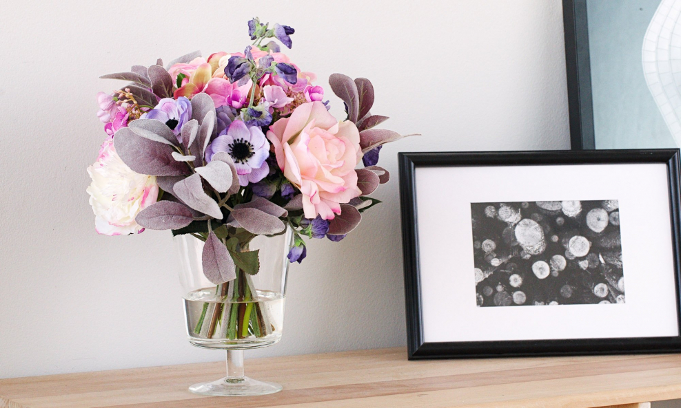 Букет в интерьере