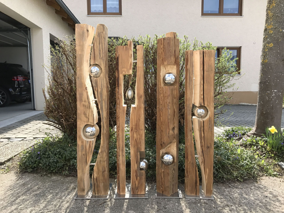 Украсить пень на участке