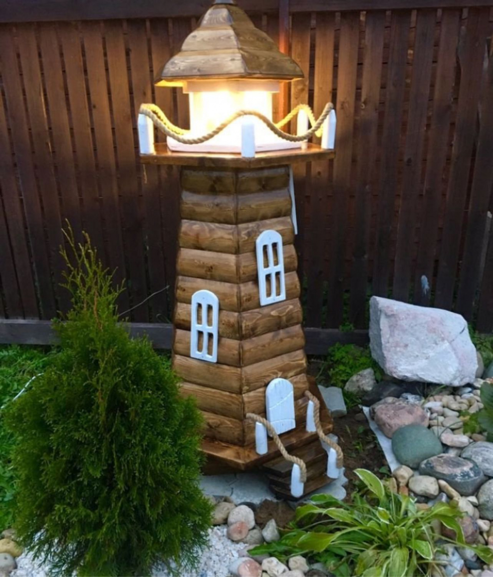 Фигуры из дерева для сада