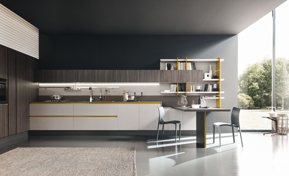 Кухни Scavolini фасад дерево