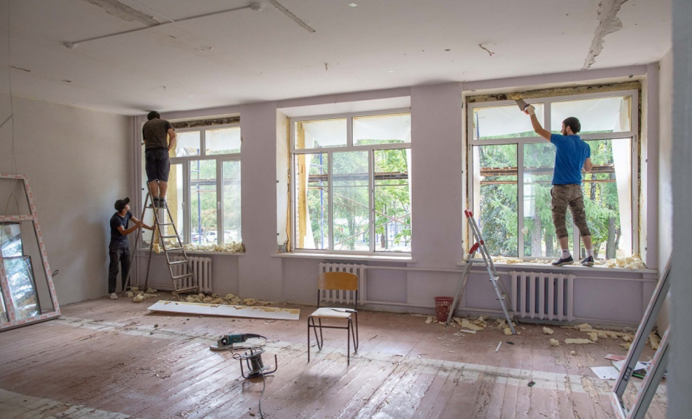 Капремонт школы Новопавловск