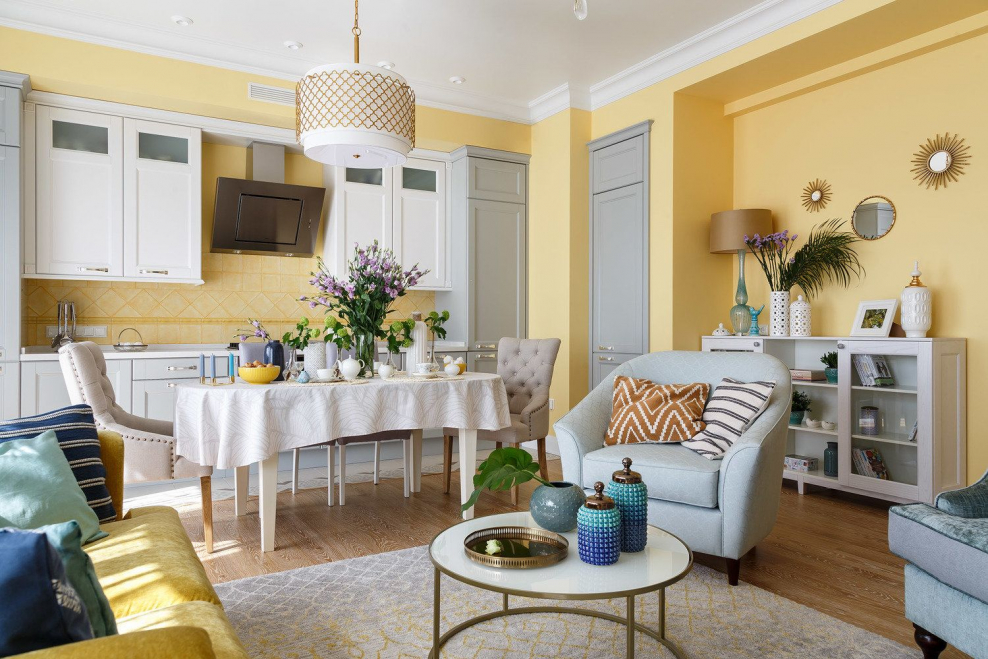 Солнечный интерьер в квартире