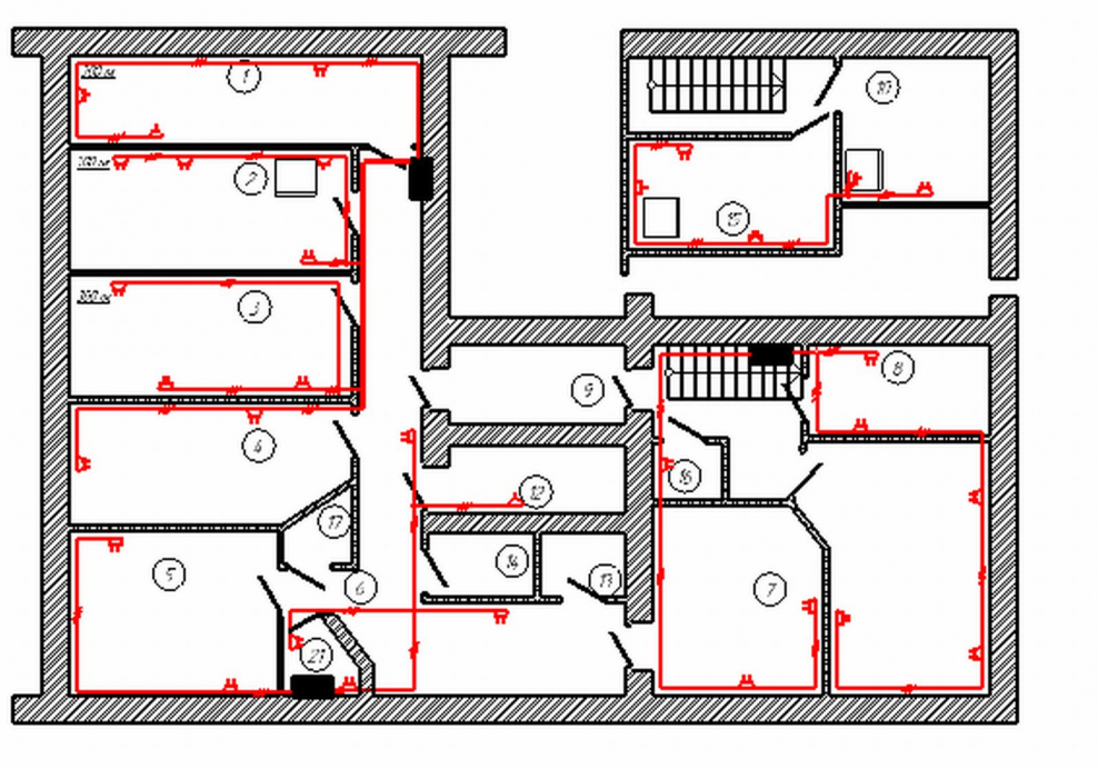 Планировка розеток