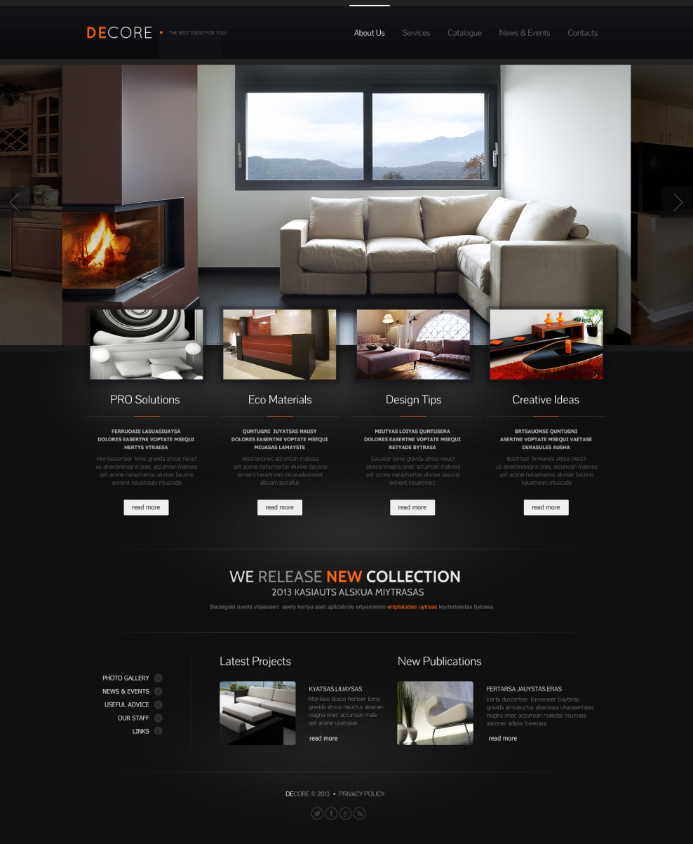 Макет сайта гостиницы