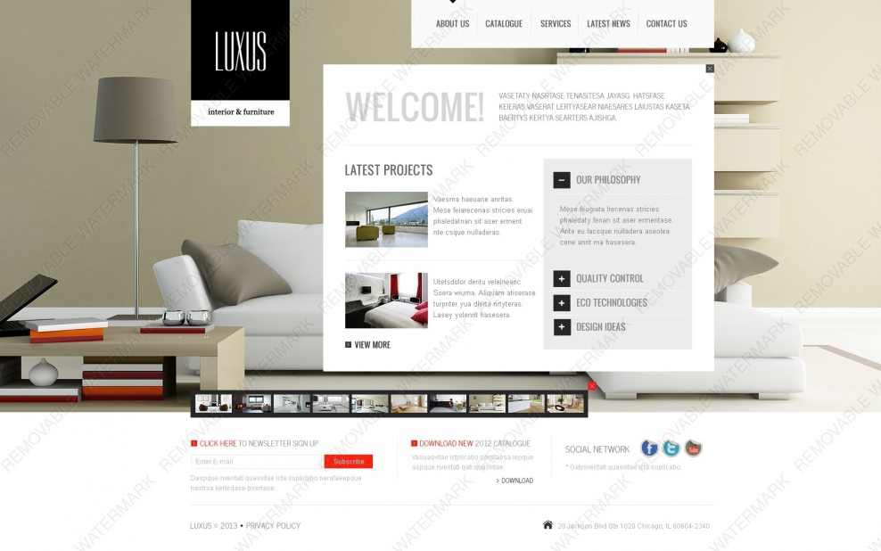 Магазин мебели лендинг