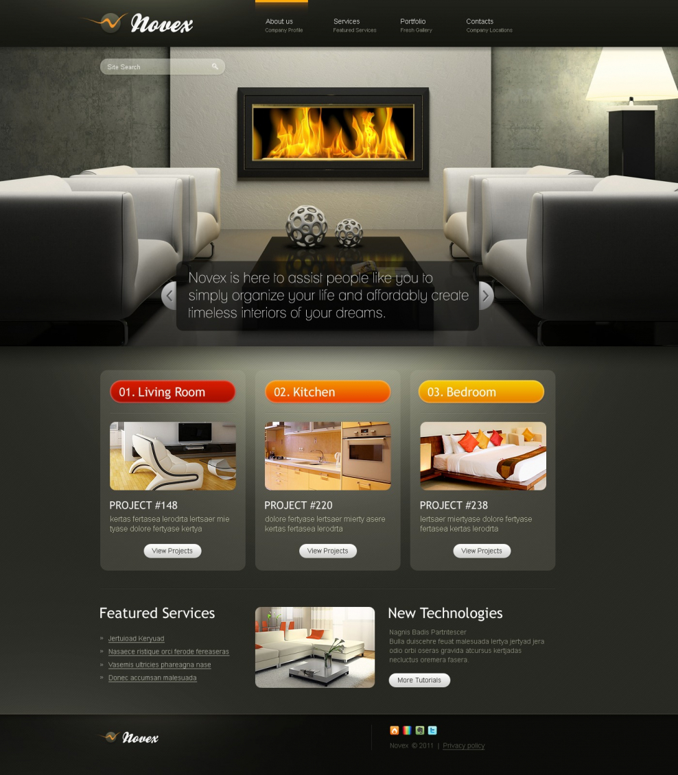 Шаблоны для магазина мебели