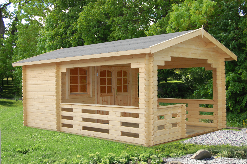 Летний домик с беседкой