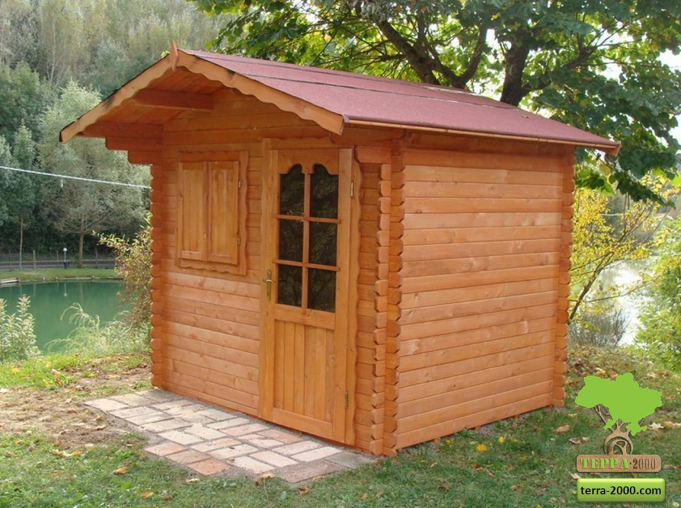 Дачный сарай из дерева