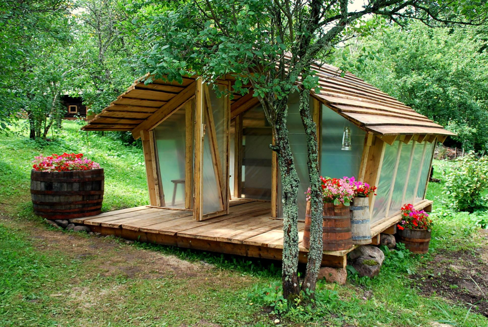 Небольшая банька на даче