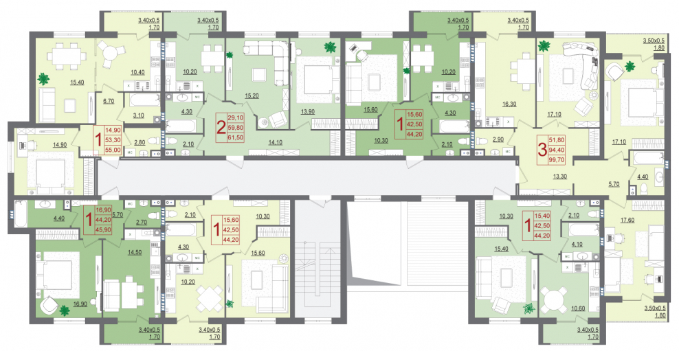 ЖК Италия Краснодар планировки