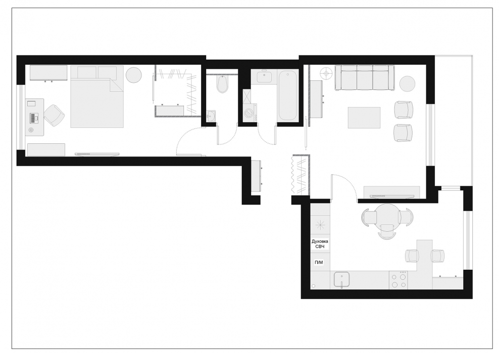 Чертежи однокомнатных квартир в ЖК Форест