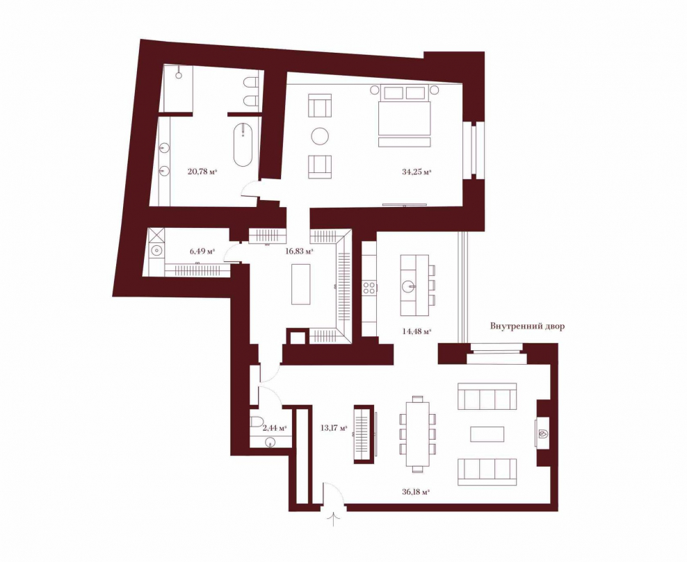 Планировка квартиры 80 кв