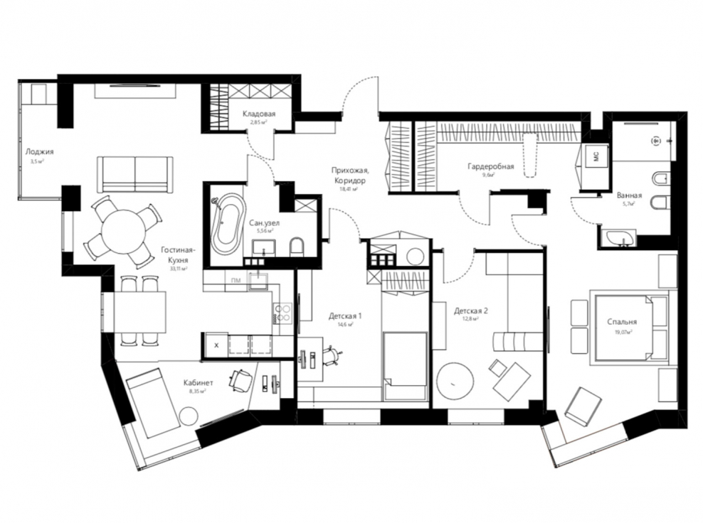 Проект квартиры планировка чертеж фото с верху