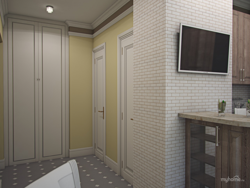 Дизайн треугольного коридора