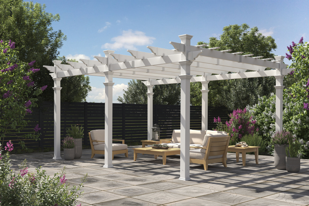 Пергола увитая виноградом