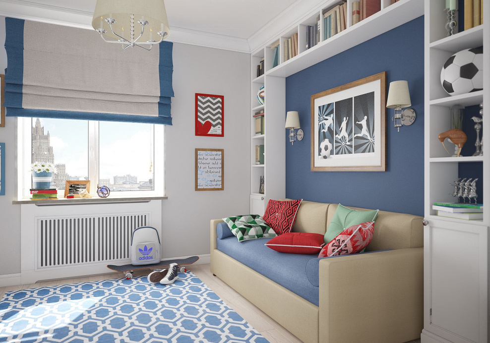 Дизайн детской комнаты в пастельных тонах