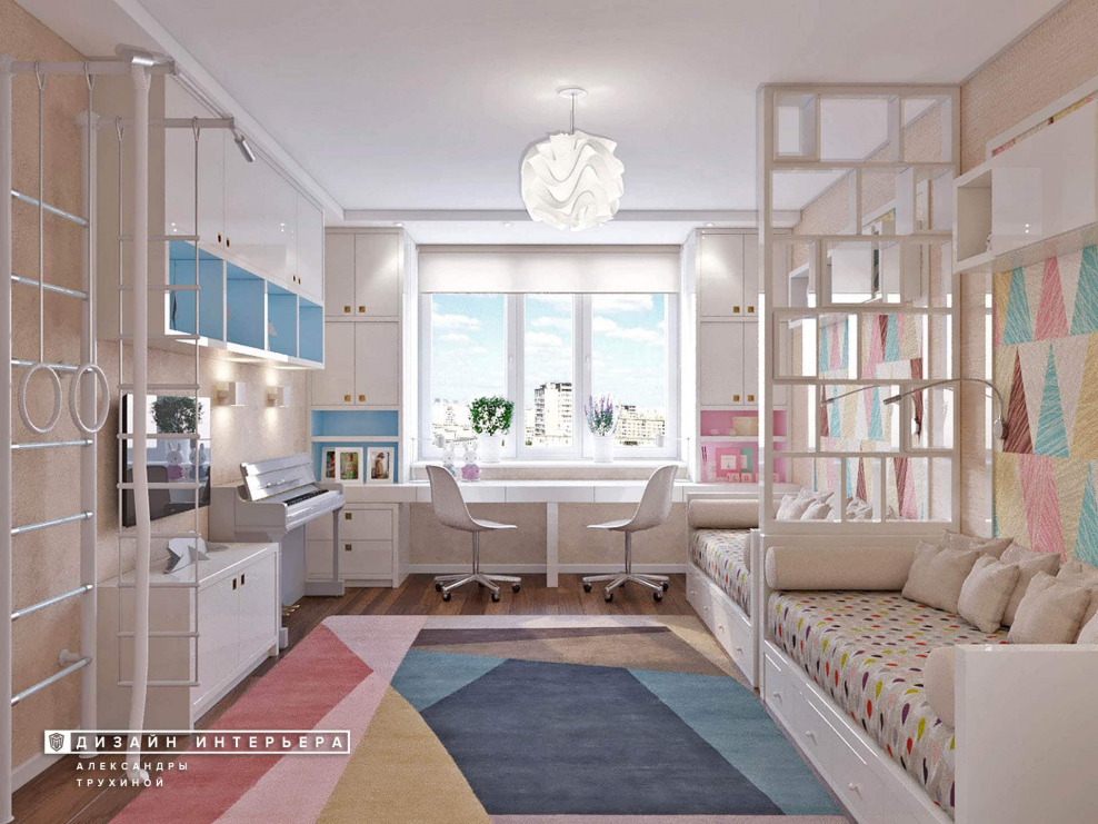 Освещение в комнате школьника