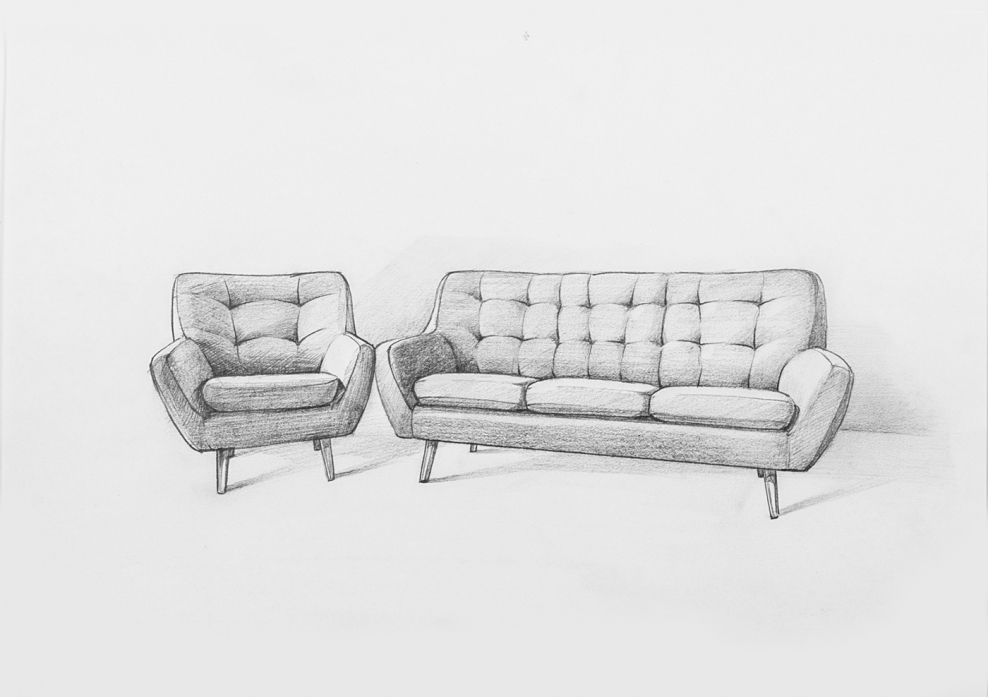 Диван набросок