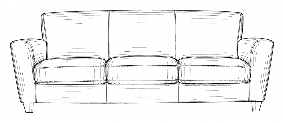 Диван набросок