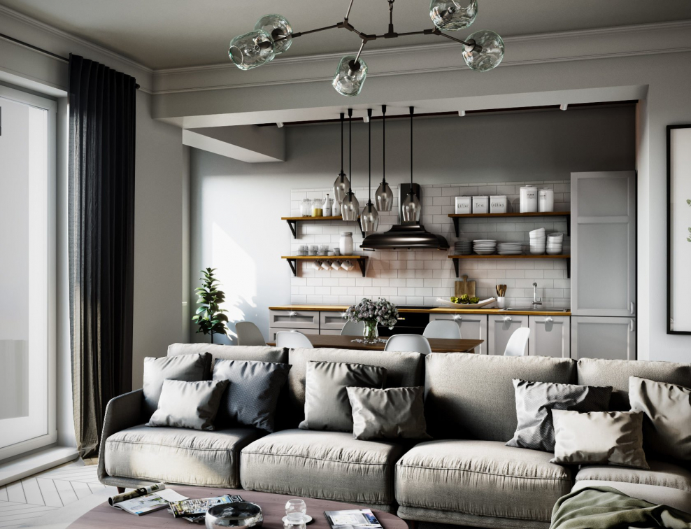 Современная классика с элементами лофта