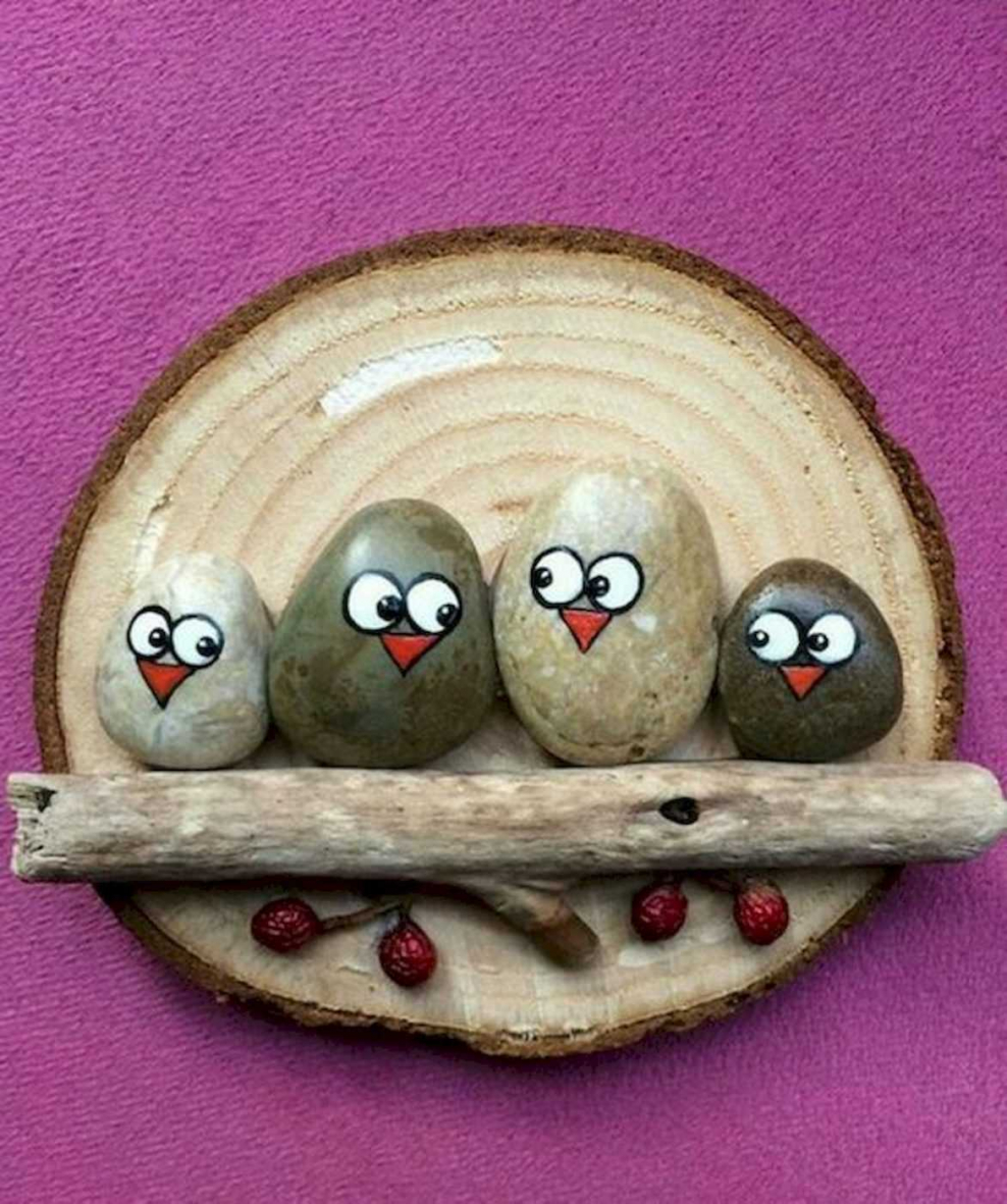 Сувениры из морской гальки